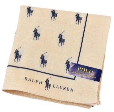 POLO RALPH LAUREN（ポロラルフローレン）ベージュのハンカチ