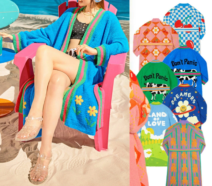 wiggle wiggleブルーのロングカーディガン