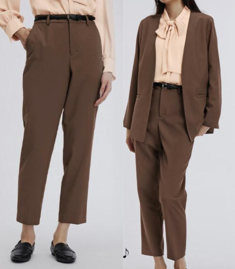 洋服の青山ブラウンのパンツ
