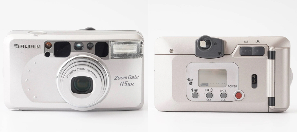 フジ Fujifilm Zoom Date 115SRホワイトのカメラ
