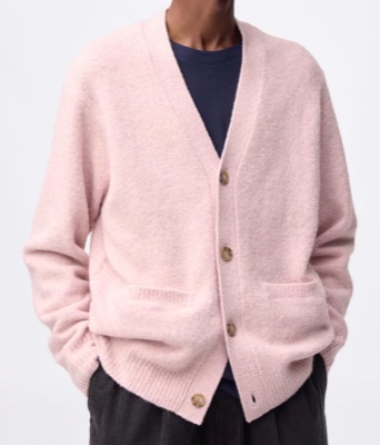 GU(ジーユー)ピンクのカーディガン
