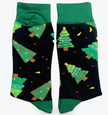 Rhody Craftグリーンxブラックの靴下