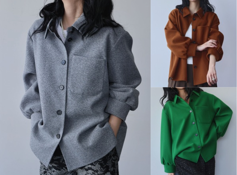 ELFRANK(エルフランク)グレーのオーバーサイズジャケット