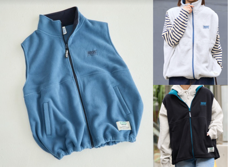 DISCUS ATHLETIC(ディスカス アスレチック)ブルーのフリースベスト