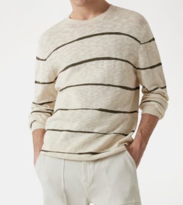 Guess(ゲス)ベージュのボーダーニット