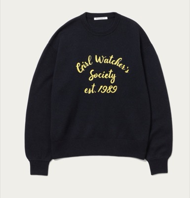 UNITED ARROWS(ユナイテッドアローズ)ブラックのロゴスウェット