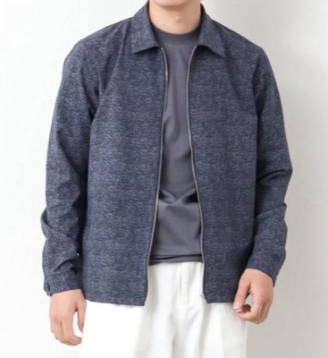 NOLLEY'S goodman(ノーリーズ グッドマン)ネイビー系のジップシャツジャケット