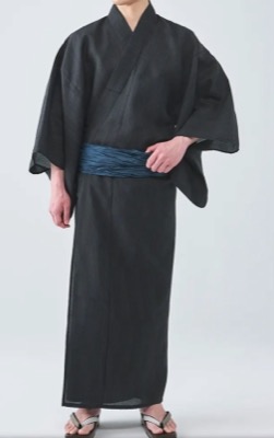 黒い浴衣