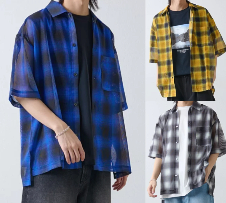 COLONY 2139(コロニー トゥーワンスリーナイン)ブルーのチェック柄シャツ