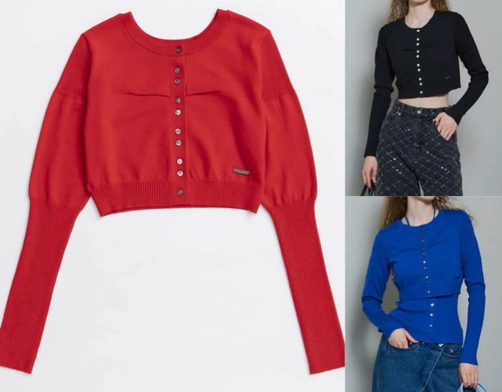 MAISON SPECIAL（メゾンスペシャル）赤いカーディガン