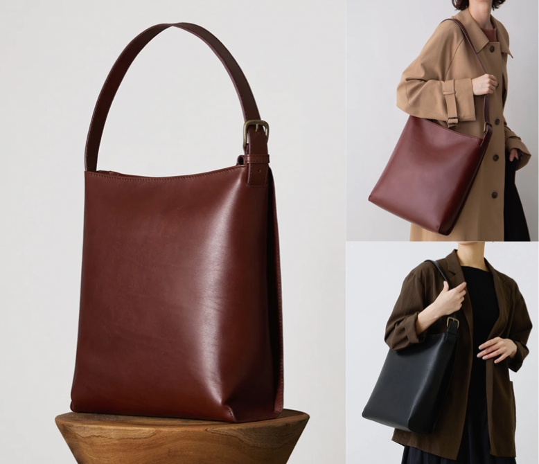 MOTHERHOUSE（マザーハウス）ブラウンのショルダーバッグ