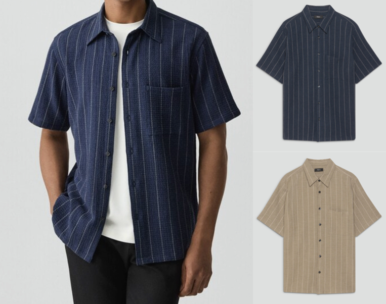 Theory（セオリー）ネイビーのストライプシャツ