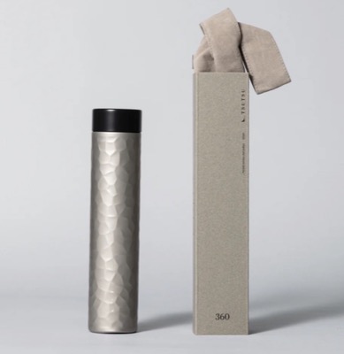 TSUTSU Tumbler 360ml Voronoiシルバーのタンブラー