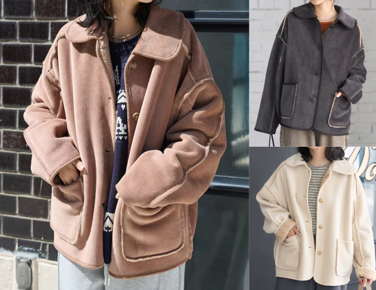 FREAK'S STORE（フリークスストア）ブラウンのコーデュロイボアジャケット