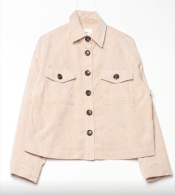 MURUA（ムルーア）アイボリーのコーデュロイジャケット