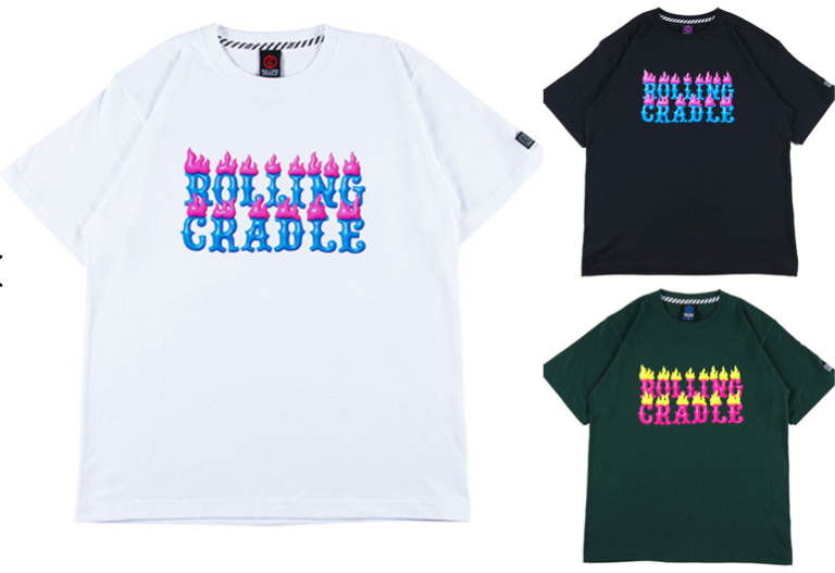 ROLLING CRADLE（ローリングクレイドル）ホワイトのロゴTシャツ