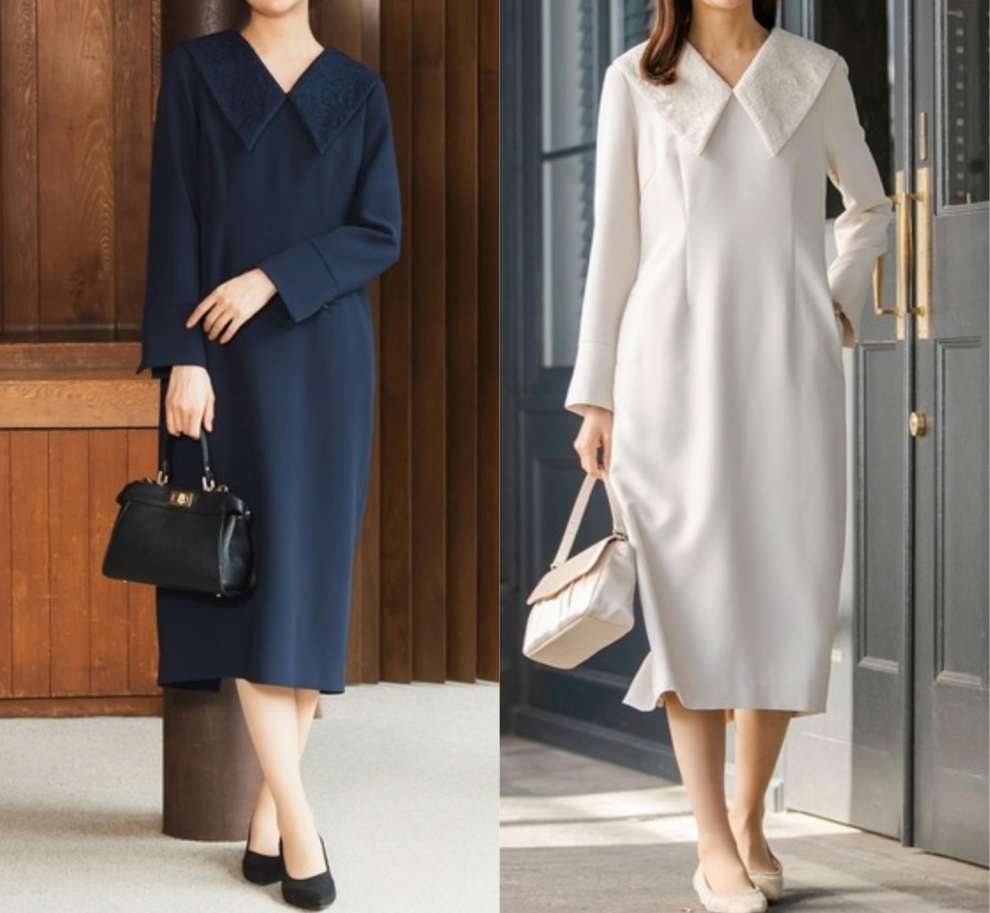 troisiemeCHACO（トロワズィエムチャコ）ネイビーのワンピース