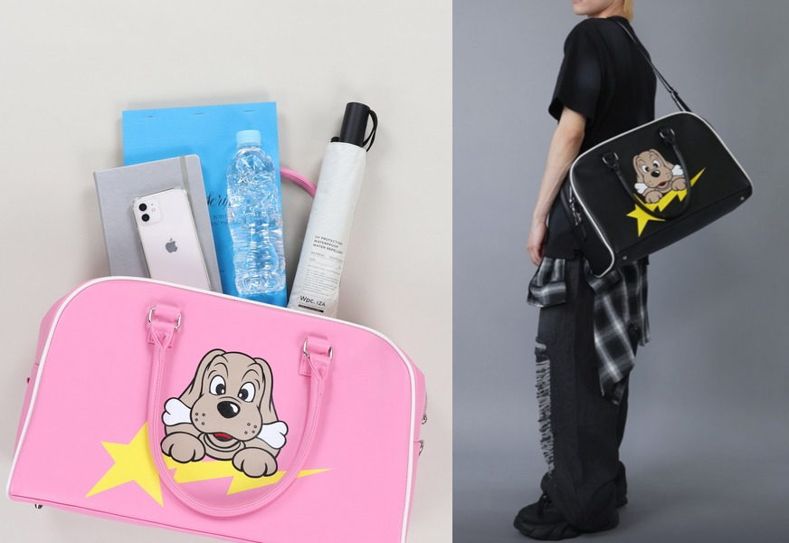 GALFY(ガルフィー)ピンクのボストンバッグ