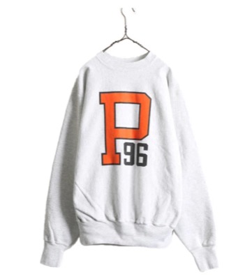 90s USA製 ヘビーウェイト プリント スウェットデカP