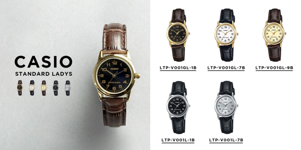 CASIO STANDARDブラウンベルトの腕時計