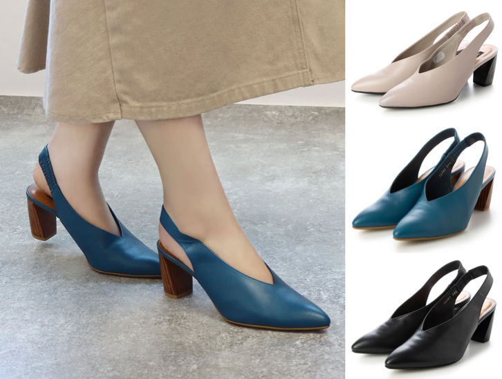 RABOKIGOSHI works(ラボ キゴシ ワークス)ネイビーのパンプス