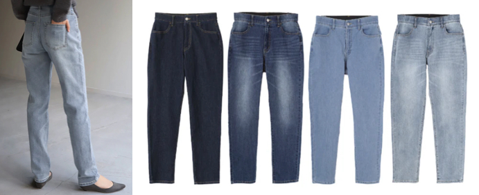 HUG.U（ハグユー）ウォッシュブルーのスキニーデニムパンツ