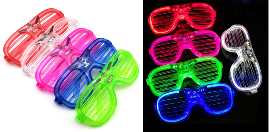 グリーンの光るメガネ