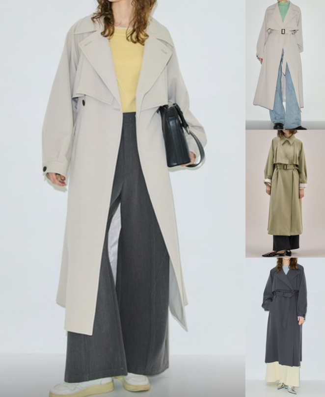 PUBLIC TOKYOホワイトのロングコート