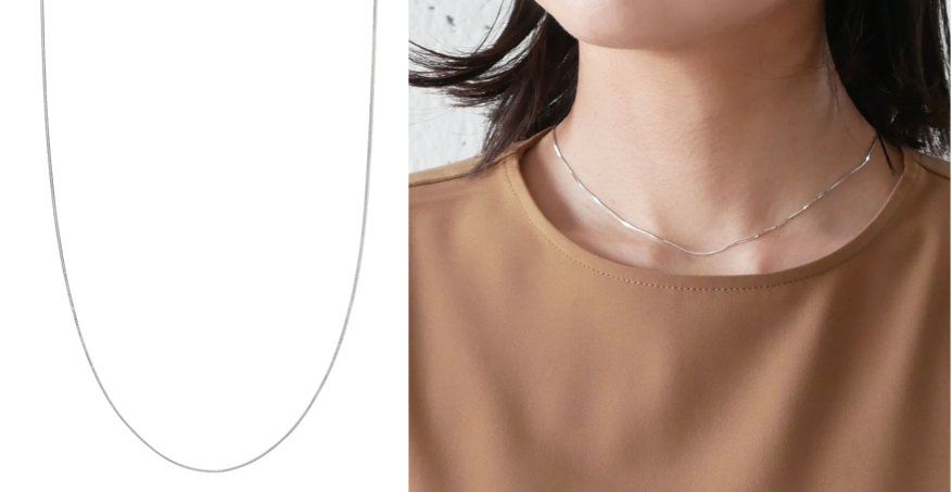 LAH(エルエーエイチ)シルバーのネックレス