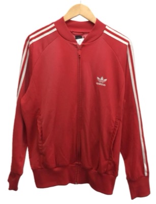 adidas（アディダス）赤いトラックジャケット