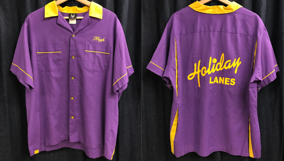 skipskip(スキップスキップ)ムラサキのボーリングシャツ