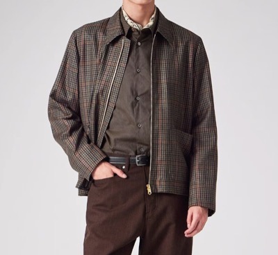 Paul Smith(ポール・スミス)ベージュ系のチェック柄ブルゾン
