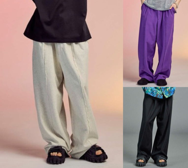 MAISON SPECIAL（メゾンスペシャル）グレーのピンタックパンツ