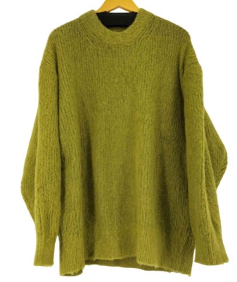 MAISON SPECIAL（メゾンスペシャル）ライトグリーンのモヘアニット