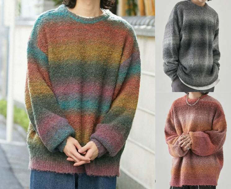 Rocky Monroe（ロッキーモンロー）オレンジのグラデーションニット