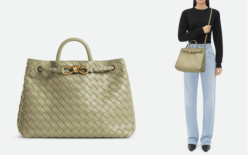 bottegavenetaグリーンのトートバッグ