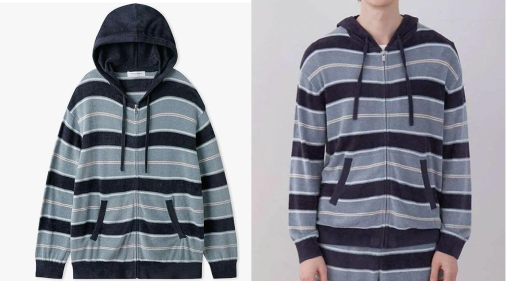 ジェラートピケ オム スムーズィライド パーカー ルームウェア