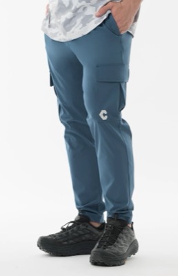 CRONOS（クロノス）ブルーのカーゴパンツ