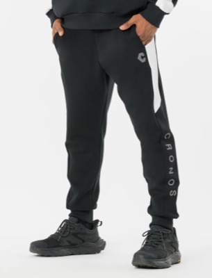 CRONOS(クロノス)ブラックのサイドラインパンツ