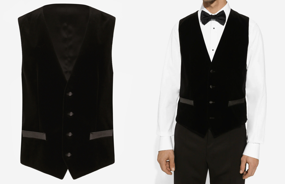 DOLCE&GABBANA(ドルチェ&ガッバーナ)ブラックのベスト