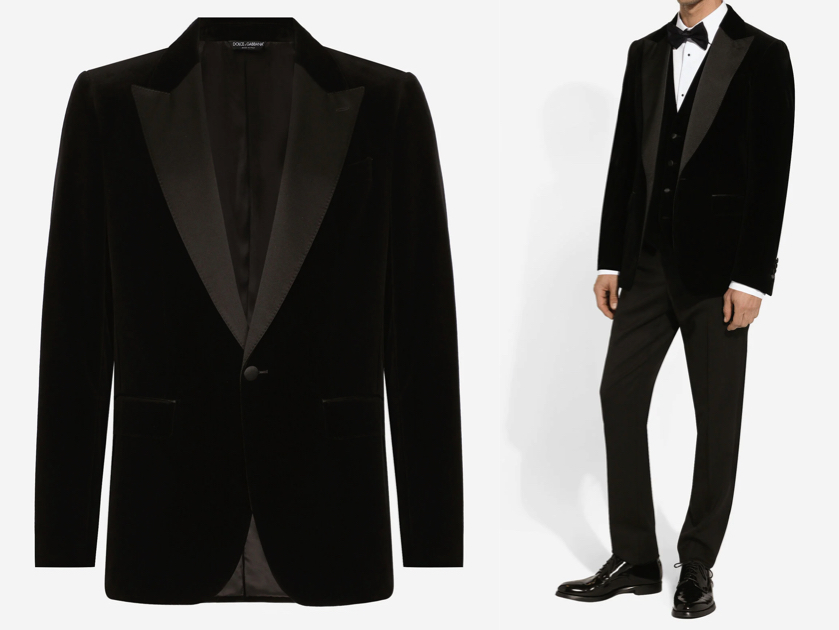 DOLCE&GABBANA(ドルチェ&ガッバーナ)ブラックのタキシードジャケット