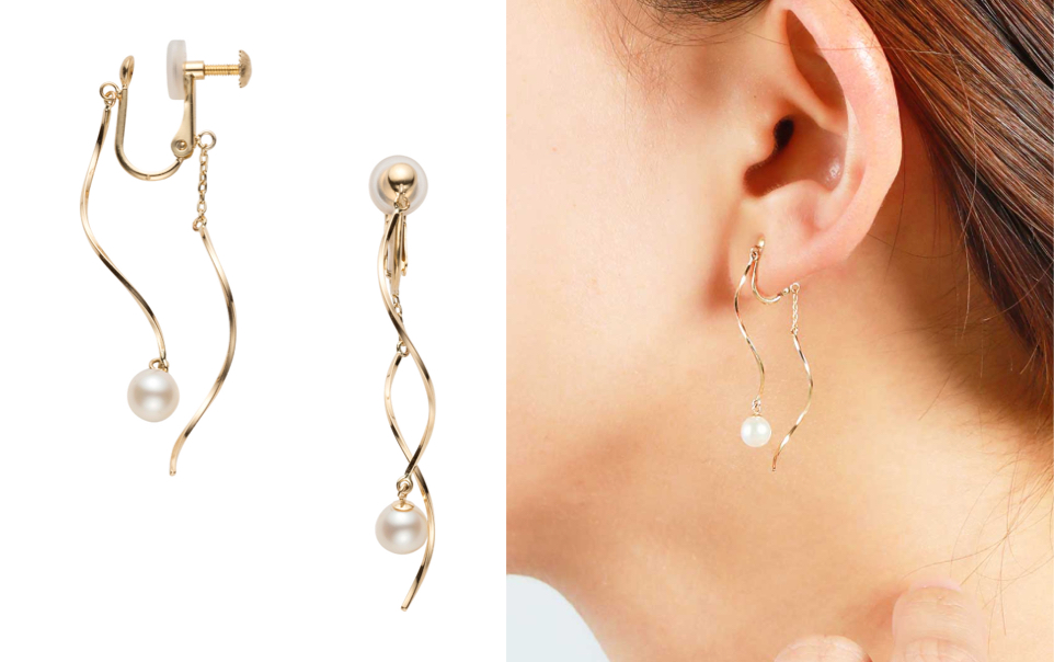 va vendome aoyama（ヴイエーヴァンドームアオヤマ）ひねり&パールのイヤリング