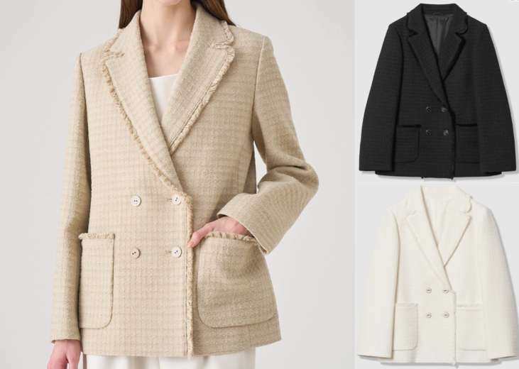 ANAYI （アナイ）ベージュのツイードジャケット