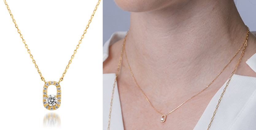 STAR JEWELRY(スタージュエリー)ゴールドのクリップチェインネックレス