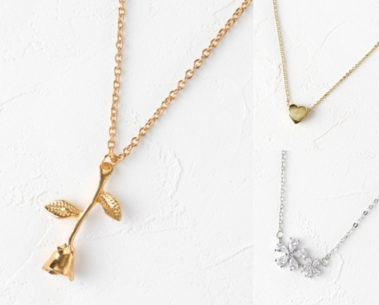 CITYHILL （シティーヒル）ゴールドのチューリップネックレス