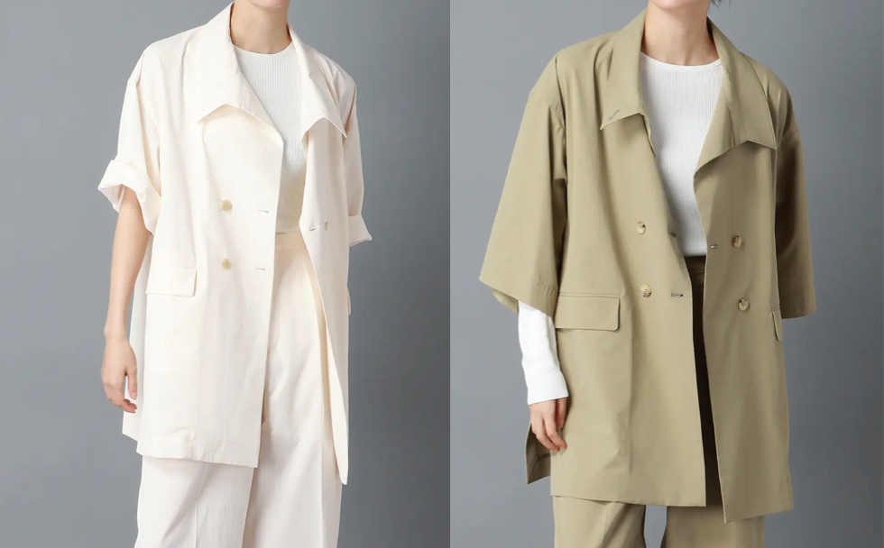 CIS．（シス）ホワイトのシャツジャケット