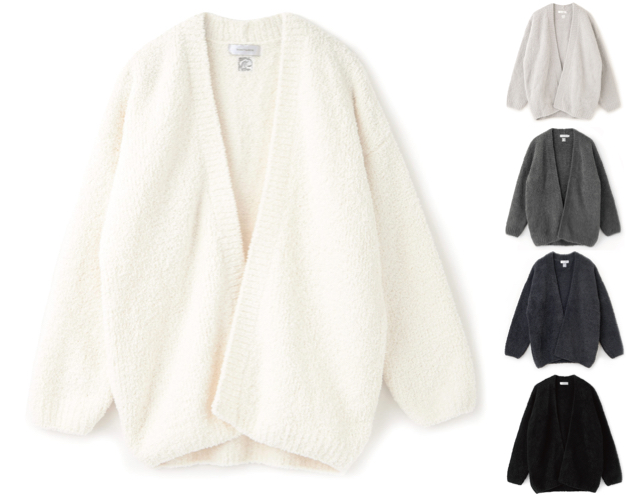 kashwere（カシウエア）ホワイトのカーディガン