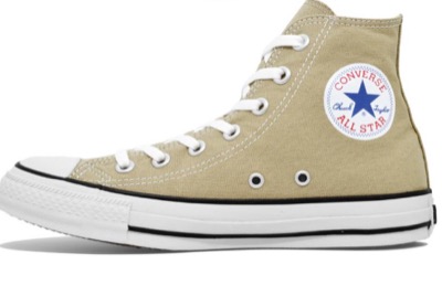 CONVERSE(コンバース)ベージュのハイカットスニーカー