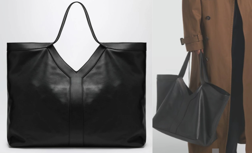 Saint Laurent（サンローラン）ブラックのレザートートバッグ