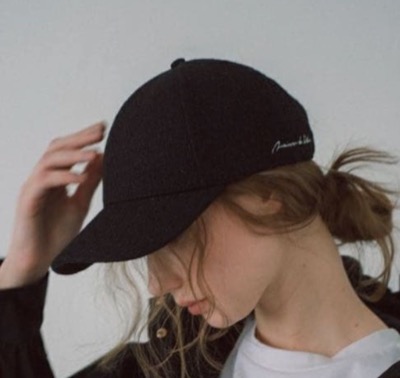 maison de Dolce.(メゾンドドルチェ)ブラックのツイードキャップ / 帽子